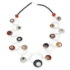 Interlocking circle necklace