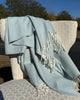 Herringbone throw
