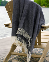 Herringbone throw