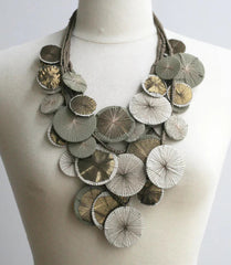 Ivory saucers necklace