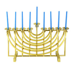 Gold plated menorah