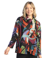 Abstract print tunic