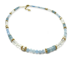 Blue crystal necklace