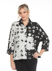 Black and white jacket