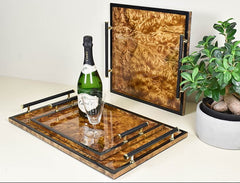 Lacquered serving trays