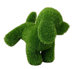Peeing dog topiary