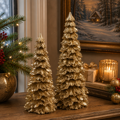 Gold Christmas trees
