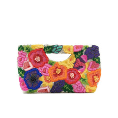 Floral beaded bag