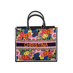 Personalized floral beaded bag