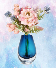 Blue bud vase