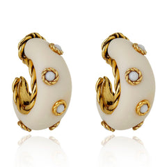 Pierced loop earrings