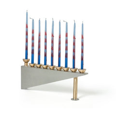 Geometric menorah