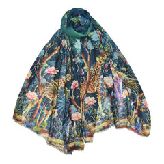 Jungle print scarf