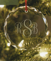 Monogrammed ornament