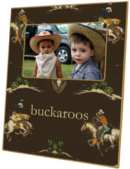 Personalized cowboy picture frame