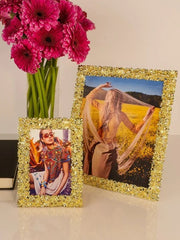 Gold floral frame