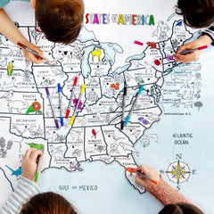 USA map tablecloth