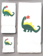 Monogrammed Dinosaur terry