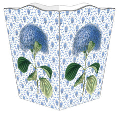 Hydrangea wastebasket