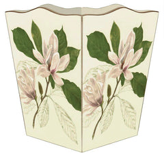 Magnolia wastebasket